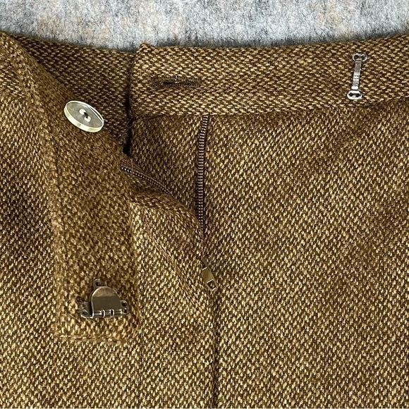 Lauren Ralph Lauren 100% Lambswool Brown Tweed Old Money Pencil Skirt - NWT 12P - Picture 7 of 13